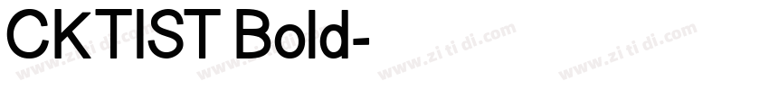 CKTIST Bold字体转换